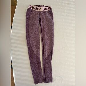 Gymshark Dry Moisture Management Leggings Womens XS PinkishPurple Compression